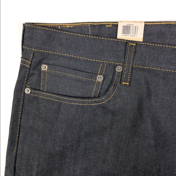 Levis 502 Mens 42x38 Tapered Rigid Envy Dark Jeans - Picture 5 of 10